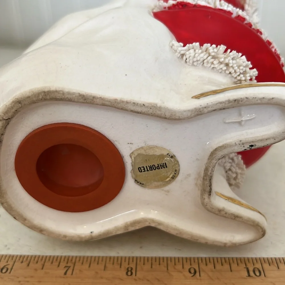 Vintage MCM Napco Spaghetti Santa bank